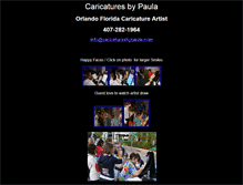 Tablet Screenshot of caricaturesbypaula.com